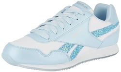 Reebok Unisex Kids Royal Classic Jogger 3.0 Sneaker, Glass Blue White Lucid Lilac, 4.5 UK