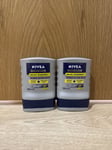 Nivea Men Skin Energy Double Action Shave Balm 100ml - 2 x Pack