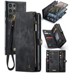 CaseMe Multi-slot Plånboksfodral Samsung Galaxy S24 Ultra Grå