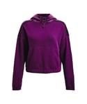 Under Armour Womenss UA Journey Fleece Hoody in Purple - Size 20 UK