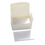 100 st/ set Kraftpapper tomma kort VIT white