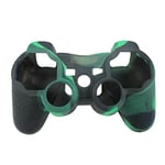 OSTENT Camouflage Silicone Skin Case Cover Compatible for Sony PS2/3 Wireless/Wired Controller - Color Dark Green