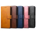 For Alcatel 1 Phone Case Leather Wallet Cover Flip Id Card Cash Slots Kickstand