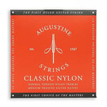 Augustine 650427 Red Label Jeu de cordes guitare classique carte rouge tension moyenne