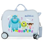 Disney Boo! Children's Suitcase Blue 50 x 38 x 20 cm Rigid ABS Side Combination Closure 34L 3 kg 4 Wheels Hand Luggage