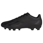 adidas Unisex X Crazyfast.4 Flexible Ground Football Shoes (Firm, core Black/core Black/core Black, 4 UK