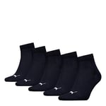 PUMA Unisex Quarter Sock, Black, 47/49 UK