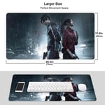 FZDB Resident Evil Mouse Pad,Rubber Non-Slip Electronic Sports Oversized Gaming Large Mouse Mat, Rectangular Mouse Pads 15.8 x 29.5 inch
