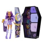 Monster High Doll and Fashion Set, Clawdeen Wolf, Skulltimate Secrets: Fearidescent Series, Dress-Up Locker with 19+ Surprises, HNF74