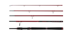 PENN Squadron III Travel Saltwater Spin Spinning Rod, Fishing Rod, Spinning Rods, Sea - Inshore/Nearshore Fishing, Great Cod, Pollack, Bass and More Unisex, Red, 2.40m | 15-40g