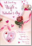 Wife Large Valentine's  day card  lovely verse