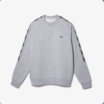 Lacoste Tape Crew Sweatshirt Grey Sweater Mens Size XXL BNWT RRP £110