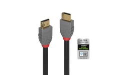 Lindy HDMI Kabel Ultra High Speed 3m, Anthra Line
