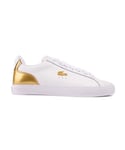 Lacoste Womens Lerond Pro Trainers - White Leather - Size UK 4