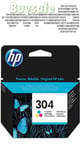 Original HP 304 Colour std ink for Deskjet 2620 AIO printer