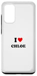Galaxy S20 First name « I Heart Chloe I Love Chloe » Case