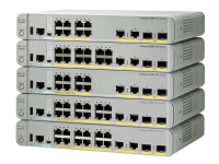 Cisco Catalyst 3560CX-12TC-S - Switch - Styrt - 12 x 10/100/1000 + 2 x kombo-Gigabit SFP - stasjonær, rackmonterbar, DIN-skinnemonterbar, veggmonterbar