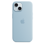 Apple Silikonskal med MagSafe till iPhone 15 – ljusblå