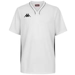 Kappa CALASCIA Maillot de Basket-Ball Homme, White, FR : XL (Taille Fabricant : XL)