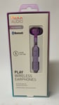 Mixx Audio Play Wireless Bluetooth Earphones Mermaid Pink Purple Headphones Siri