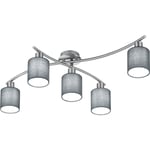 Trio Lighting Garda taklampe, grå