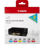 Canon 4873B005/PGI-29 Ink cartridge multi pack C,M,Y,PC,PM,RY Pack=6 f