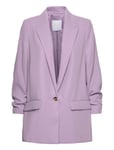 Flowy Suit Blazer *Villkorat Erbjudande Blazers Single Breasted Lila Mango