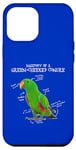 iPhone 14 Plus Green Cheeked Conure Gifts, I Scream Conure, Conure Parrot Case