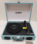 Ion Portable Vinyl Records Player with Speaker LP EP Journey Blue