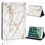 FINDING CASE Fit Apple iPad Mini 1/2/3 Leather Cover - Printed PU Flip Leather Smart Lightweight Shell Stand Cover Case for Apple iPad Mini 1/2/3 (iPad Mini 1/2/3, gold vein marble)