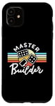 Coque pour iPhone 11 Blocs de construction rétro vintage Master Builder pour hommes, femmes, enfants