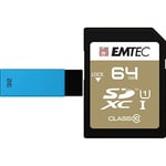 Pack Support de Stockage Rapide et Performant : Clé USB - 2.0 - Séries Runners - 32 Go + Carte SD - Classe 10 - Gamme Elite Gold - 64 GB