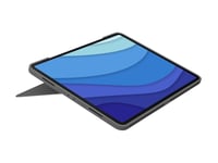 Logitech Combo Touch - Tangentbord Och Foliefodral - Med Pekdyna - Bakgrundsbelyst - Apple Smart Connector - Qwerty - Brittisk - Grafit - För Apple 13-Inch Ipad Pro M4 Wi-Fi, M4 Wi-Fi + Cellular
