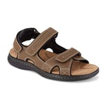 Dockers Homme Newpage Sandale, Marron foncé, 43 EU