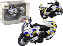 Batteridriven Polismotorcykel Ljus Ljud Lean Toys