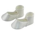 PME Handcrafted Sugar Toppers - Pearl Medium Baby Bootee (48 X 20mm