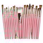 20st Ögonskuggsborste Smokey-Eye Brush Set- Rosa