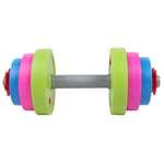 crazerop Children Dumbbell, Exercise Weights Hand Fitness Barbell Toys, Barbell Plastic Filled Water Sand Dumbbell, Kid Fitness Equipment, for Weight Loss Exercise Body Building, Fun Color