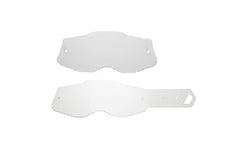 ZH Transparente Seecle SE-41S112-HZ Lentille 10 déchirures Compatible pour Masque 100% RACECRAFT 2 / STRATA 2 / ACCURI 2 / Mercury 2 Mixte, Taille Unique