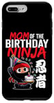 Coque pour iPhone 7 Plus/8 Plus Maman de l'anniversaire Ninja mignon thème japonais Bday