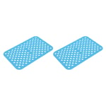 Reusable Silicone Air Fryer Liners 8x5.2 Inch Blue, Pack of 2