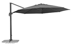 Schneider - Rhodes Grande - 789-15 - Parasol - Anthracite - 400 cm - Châssis en Aluminium - Toile en Polyester - 25,5 kg