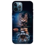 Protective iPhone 14 Pro Max TPU Deksel - Cat/Tiger