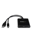 Mini DisplayPort to DP Multi Monitor Splitter - 2-Port MST Hub - videosplitter - 2 porte