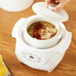 (UK Plug)Electric Stew Pot 1L Full-automatic Slow Cooker Ceramic Inner Pot