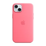 Apple iPhone 15 Plus silikonskal MagSafe, rosa