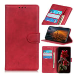 Etui Type Portefeuille Rouge Wiko Y61 Rabat Latéral Fonction Stand