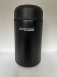Thermos Thermocafe Insulated Food Flask & Spoon 400ml Black Picnic Fishing Camp