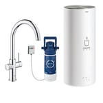 Grohe 30328001 Red Duo Instant Boiling Water Tap and L Size Boiler - CHROME