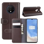 Äkta Läderfodral  OnePlus 7T Brun